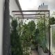 Balcoon terrasse paysagiste ivry arceaux bois cables