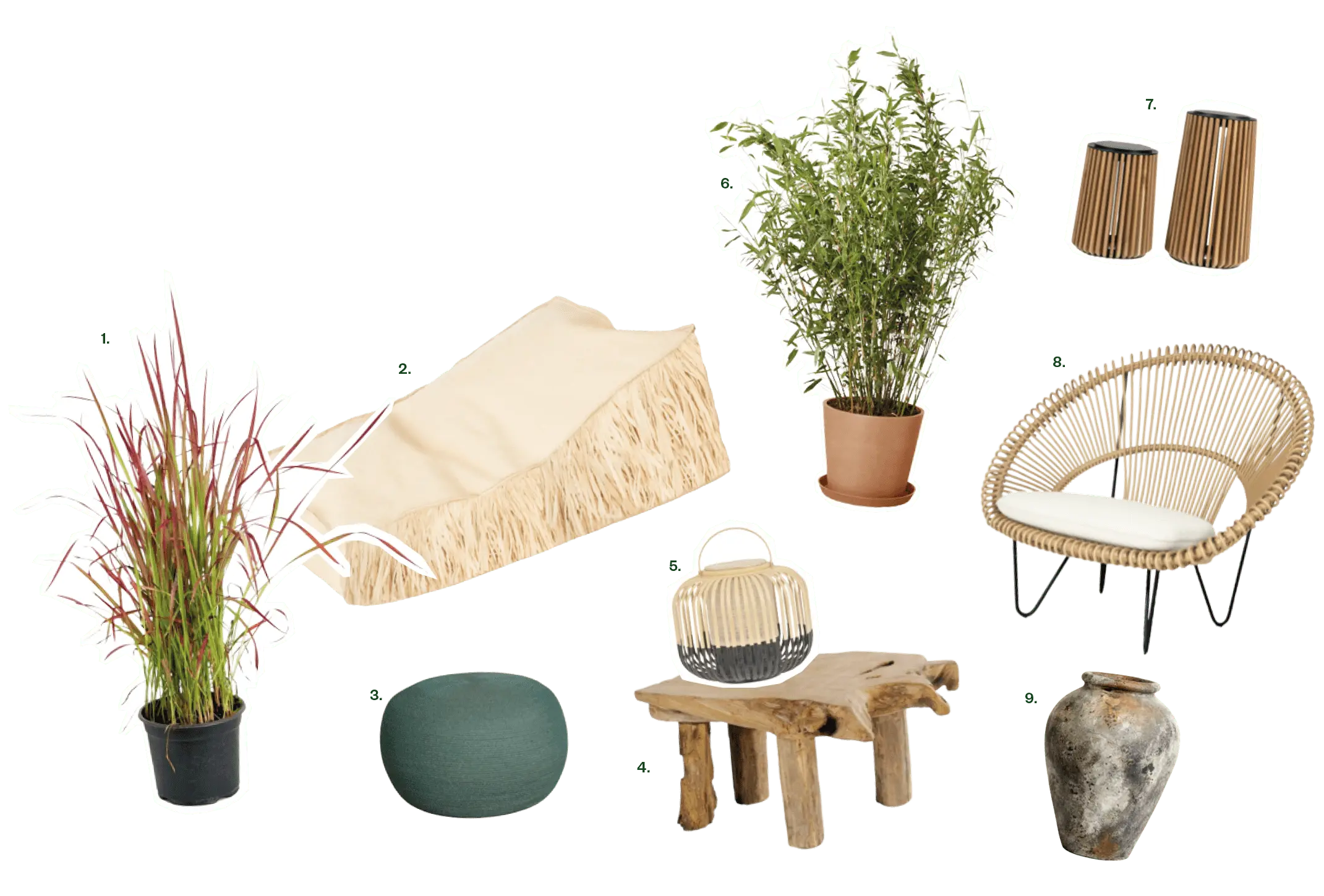Balcoon objets exotique